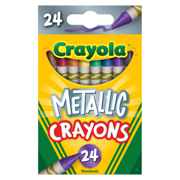 Crayola Metallic Crayons, 24 Colors BIN528815