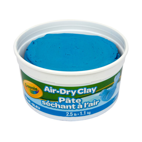 Crayola Air Dry Clay, 2.5Lb Tub, Blue BIN575142
