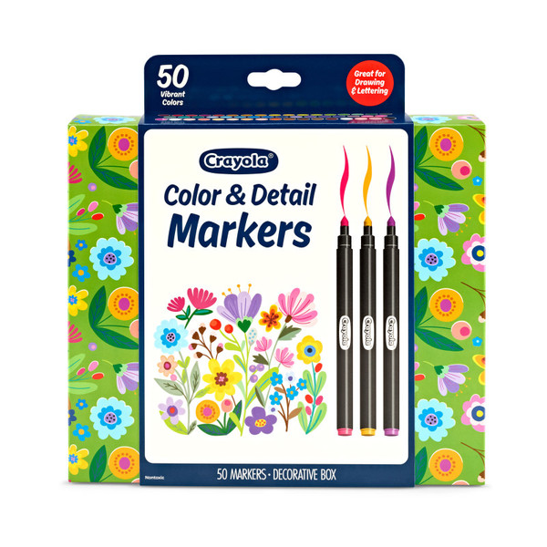 Crayola Color & Detail Markers, Pack Of 50 BIN586751