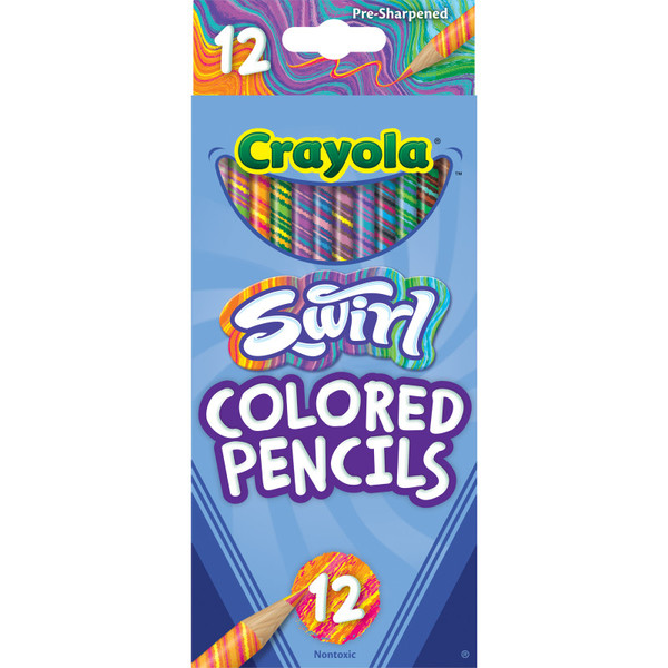 Crayola Swirl Colored Pencils, 12 Count BIN687510