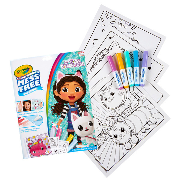 Crayola Color Wonder Coloring Pad & Markers, Gabby'S Dollhouse BIN752835