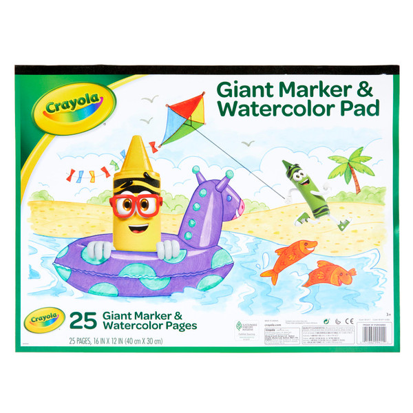 Crayola Giant Marker & Watercolor Pad BIN993411