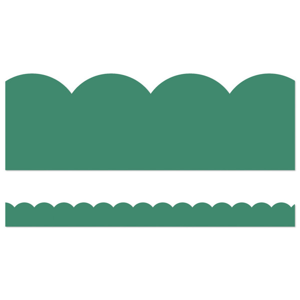 Carson Grow Together Jade Green Scalloped Borders, 39 Feet CD-108489