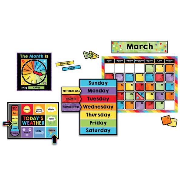 Carson Celebrate Learning Calendar Bulletin Board Set CD-110376