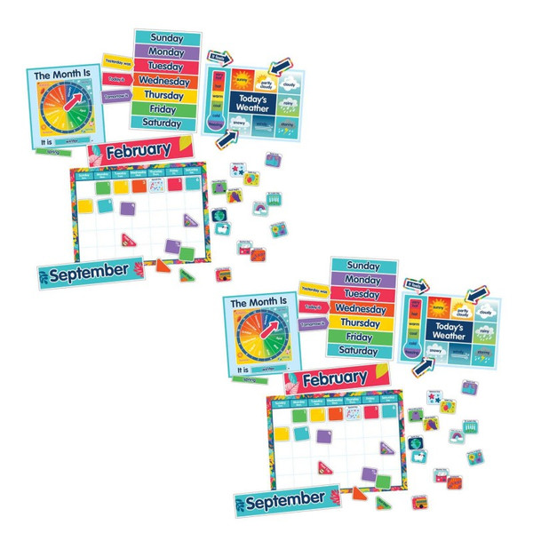 Carson One World Calendar Bulletin Board Set, 2 Sets CD-110486-2