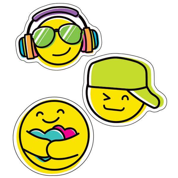 Carson Kind Vibes Smiley Faces Cut-Outs, Pack Of 36 CD-120616