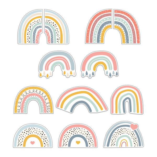 Carson We Belong Rainbow Fun Cut-Outs, Pack Of 36 CD-120645