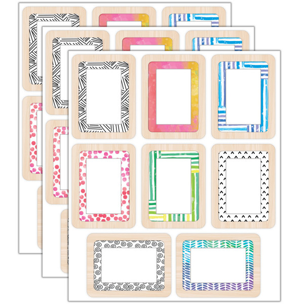 Happily Creatively Inspired Frame Tags Cut-Outs, 36 Per Pack, 3 Packs CD-120648-3