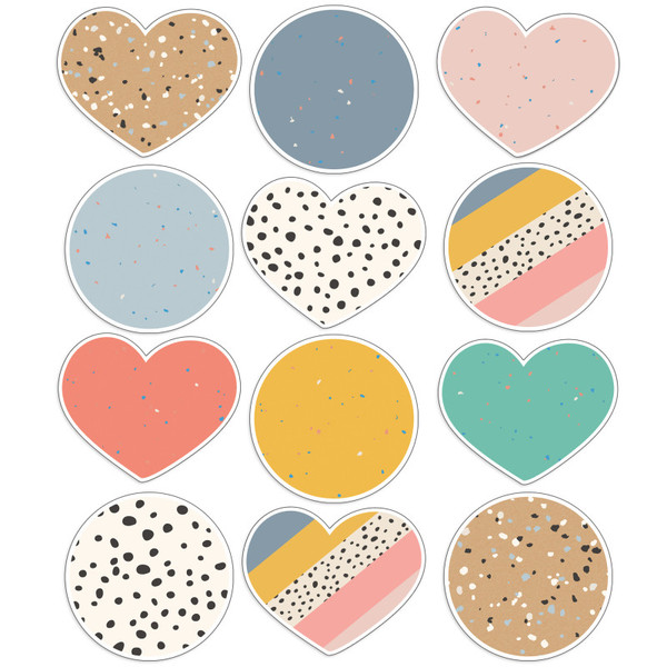 Carson We Belong Jumbo Hearts & Dots Cut-Outs, Pack Of 12 CD-120650