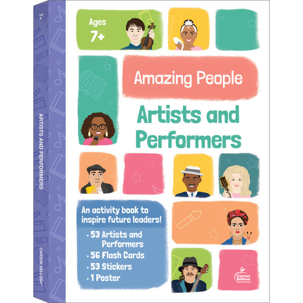 Carson Amazing People: Artists And Performers Activity Book CD-705464