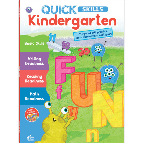 Carson Quick Skills Kindergarten Workbook CD-705479