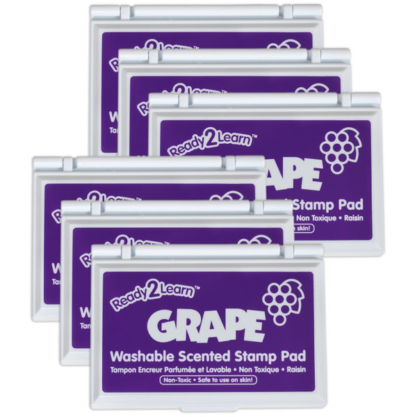 Ready Washable Stamp Pad - Grape Scented, Purple - Pack Of 6 CE-10081-6