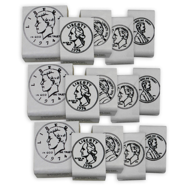 Ready Coin Stamps - Heads - 5 Per Set - 3 Sets CE-103-3
