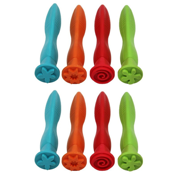 Ready Triangle Grip Stampers - Patterns - 4 Per Pack - 2 Packs CE-6678-2