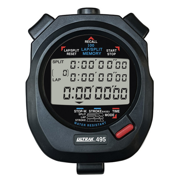 Ultrak 495 100 Memory Stopwatch, Black CEI495BLK