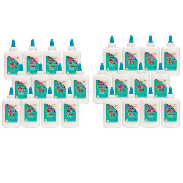 Charles Economy Washable School Glue, 4 Oz, Pack Of 24 CHL46004-24