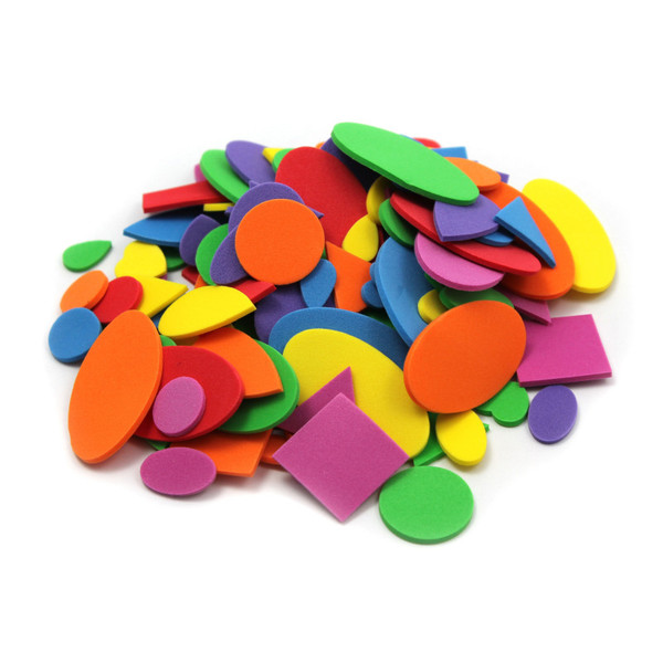 Charles Creative Arts By Charles Leonard Foam Shapes, Assorted Colors, 264 Pieces/Bag CHL70526