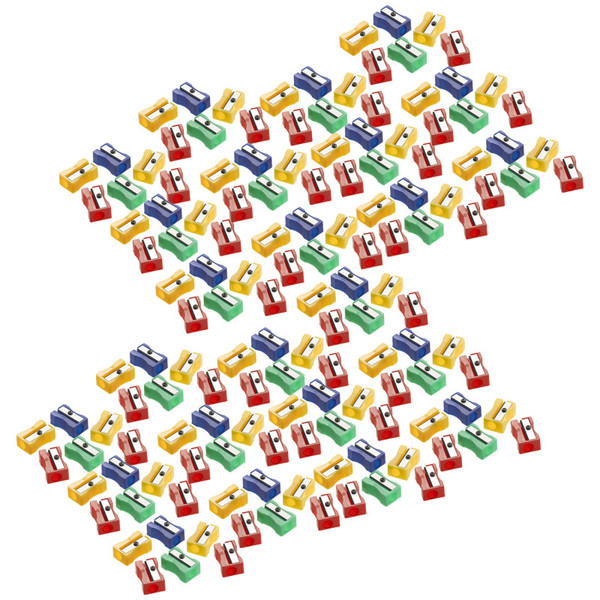 Charles Plastic Pencil Sharpener, One Hole, Assorted Colors, Pack Of 144 CHL77775IP