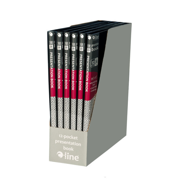C-Line Bound Sheet Protector Presentation Book, 12-Pocket, Pack Of 6 CLI33120-6