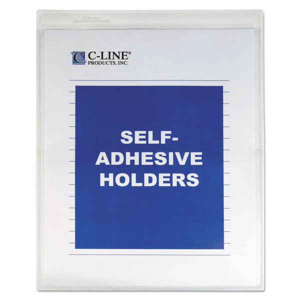 C-Line Self-Adhesive Shop Ticket Holders, 9 X 12, Box Of 50 CLI70912