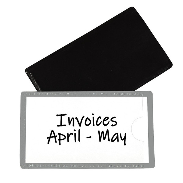 C-Line Slap 'N Go Magnetic Holders, Side Load, 4-1/4 X 2-1/2, Gray, Pack Of 10 CLI87701