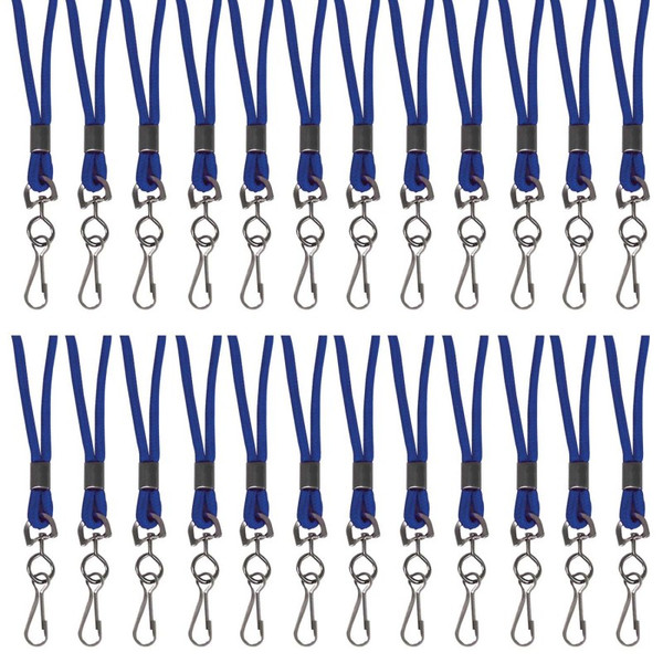 C-Line Standard Lanyard, Blue, Swivel Hook, Pack Of 24 CLI89315-24