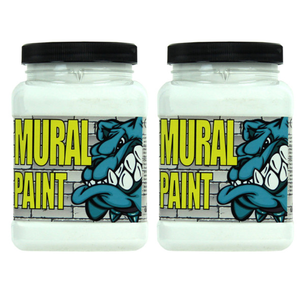 Chroma Mural Paint, Pint, Polar (White), Pack Of 2 CRM2455-2
