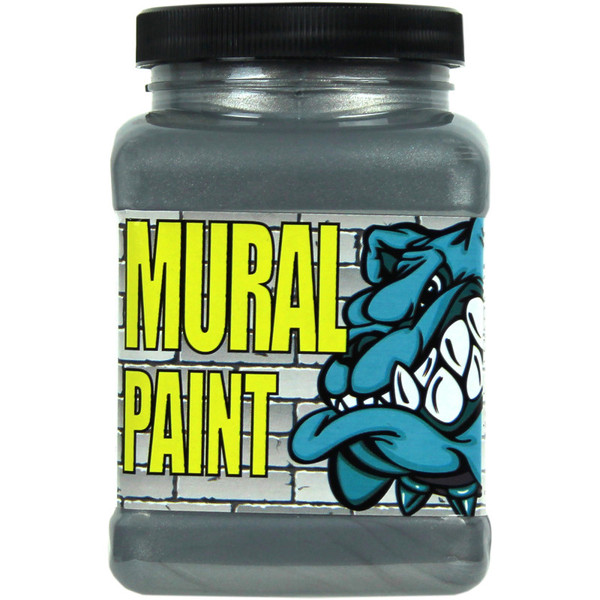 Chroma Mural Paint, Pint, Rock Star (Silver Metallic) CRM2459