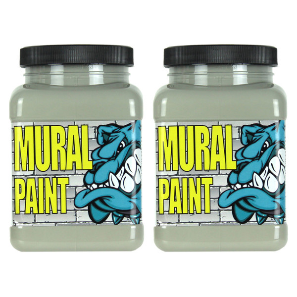 Chroma Mural Paint, Pint, Fog (Gray), Pack Of 2 CRM2501-2