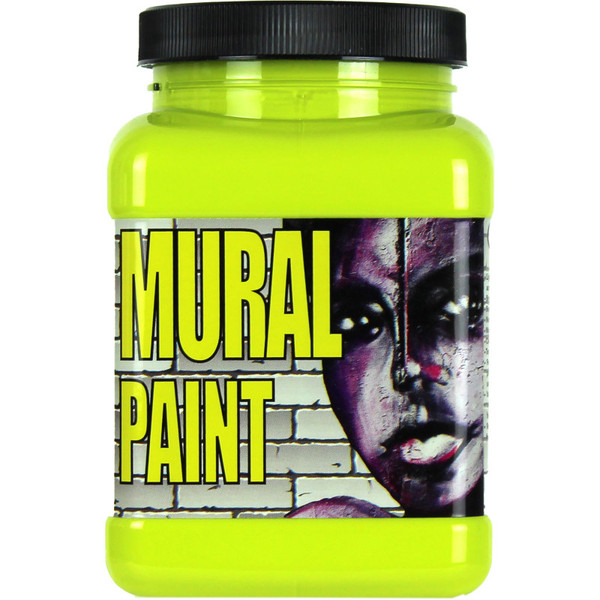 Chroma Mural Paint, Pint, Psychedelic (Yellow Green) CRM2508