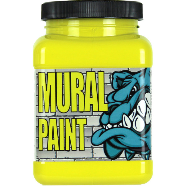Chroma Mural Paint, Pint, Smiley Face (Bright Yellow) CRM2509