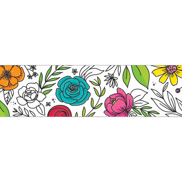Creative Bright Blooms Doodly Blooms Ez Border, 48 Feet CTP10672