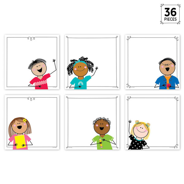 Creative Stick Kids 6" Designer Cut-Outs, Pack Of 36 CTP10679