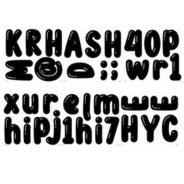 Creative Core Decor Bubble Letters Designer Letters, 216 Pieces CTP10887