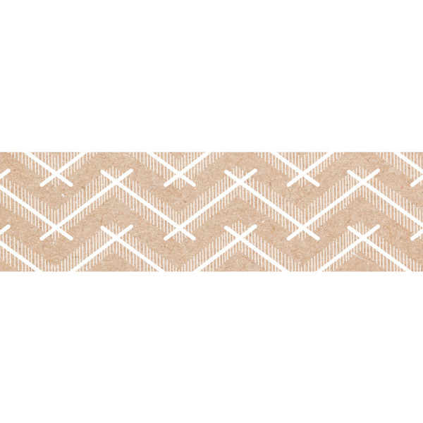 Creative Krafty Pop Kraft Chevron Ez Border, 48 Feet CTP10904