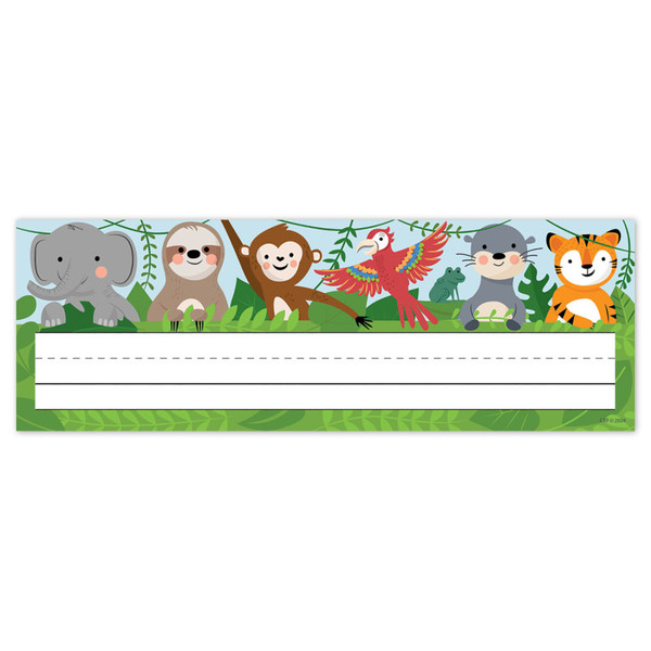 Creative Jungle Friends Name Plates, Pack Of 36 CTP10939