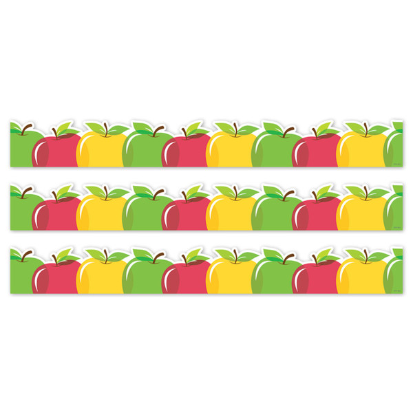 Creative Apple Time Apples Ez Border, Bulletin Board Border, 48 Feet Per Pack, 3 Packs CTP11070-3