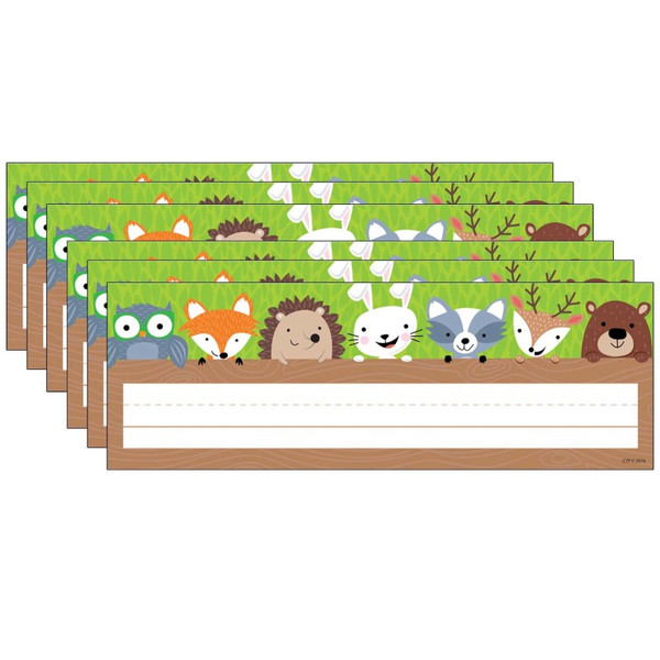 Creative Woodland Friends Name Plate, 36 Per Pack, 6 Packs CTP4400-6