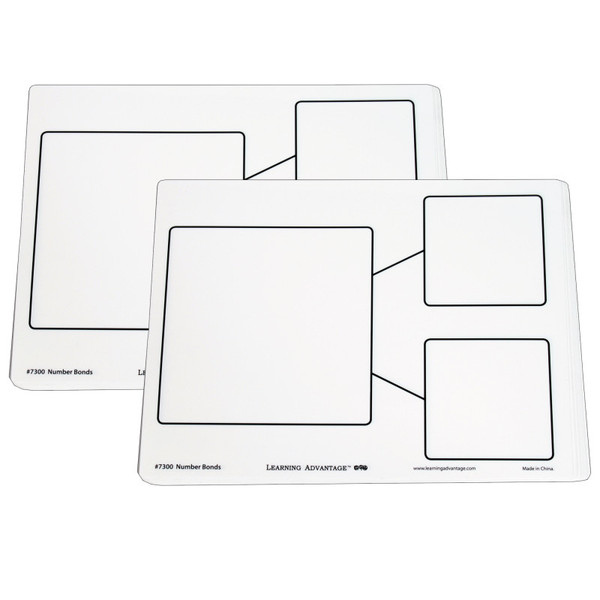 Learning Dry Erase Boards - Number Bond - 10 Per Set - 2 Sets CTU7300-2