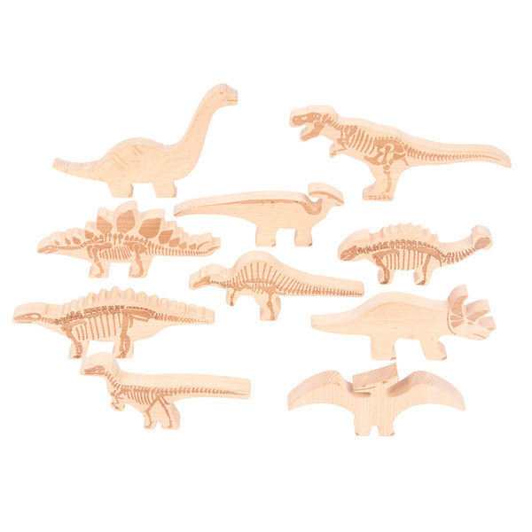 Tickit Dinosaur Wooden Blocks CTU74061