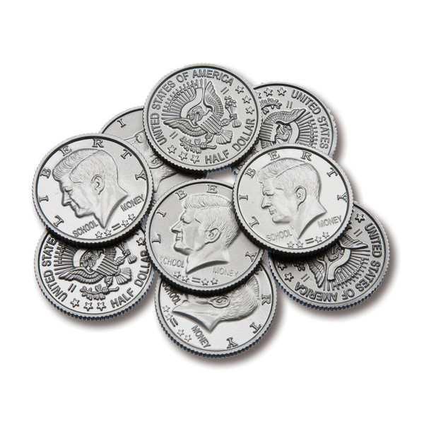 Learning Play Coins - Half-Dollar - Set Of 50 CTU7501