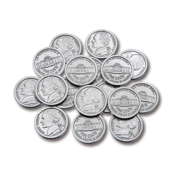 Learning Play Coins - Nickels - Set Of 100 CTU7522