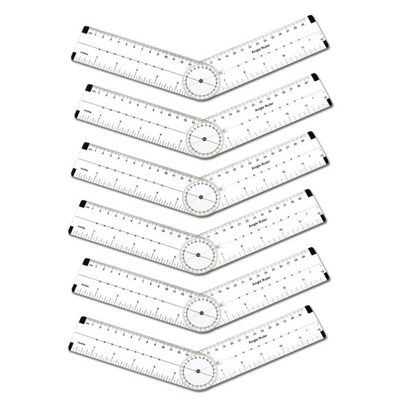 Learning Angle Measurement Ruler, Pack Of 6 CTU7752-6