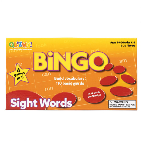Learning Quizmo Sight Words - Bingo-Style Vocabulary Game CTU8207