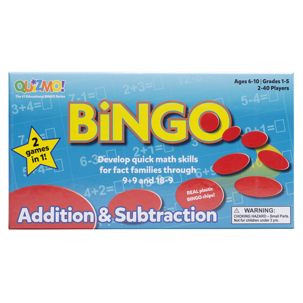Learning Quizmo Addition & Subtraction - Bingo-Style Math Game CTU8239