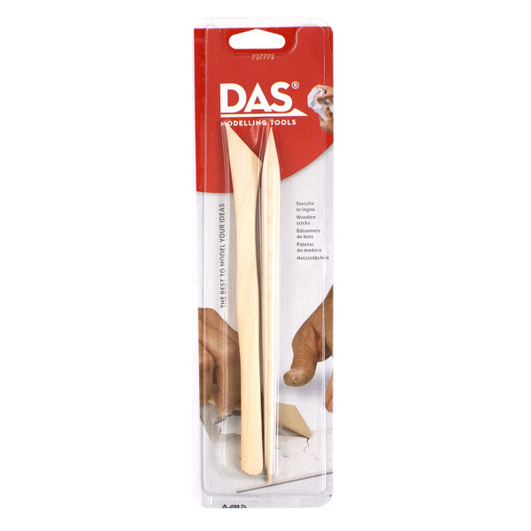 Das Modeling Clay Tools, Hardwood Set, 2 Pieces DASF345000