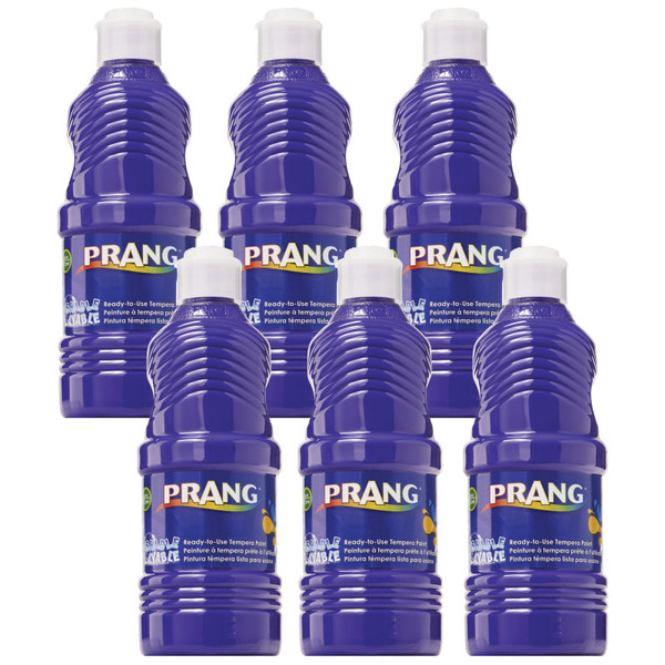 Prang Washable Tempera Paint, Violet, 16 Oz, Pack Of 6 DIX10706-6