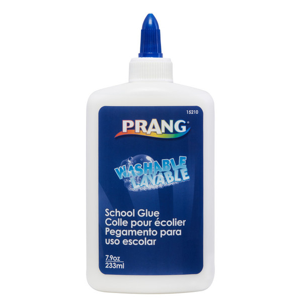 Prang Glue Washable Liquid White School Glue - 7.9 Oz, White DIX15210