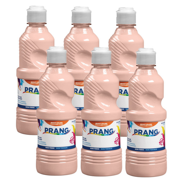 Prang Ready-To-Use Tempera Paint, Peach, 16 Oz, Pack Of 6 DIX21634-6
