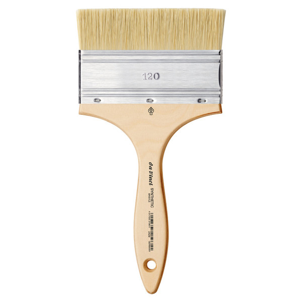 Da Synthetic Mottler Brush, Natural Hog, Acrylic & Oil, Flat, Series 2429, Size 120 DVXVA2429120